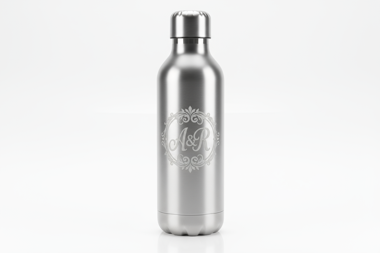 Monogram Engraved Water Bottle