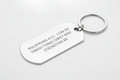 Thin Silver Bible Verse Dog Tag